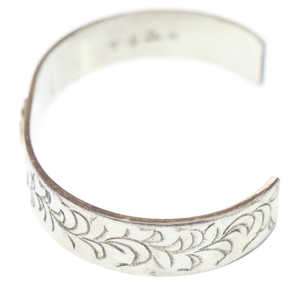 TADY & KING(タディアンドキング) アラベスク K18 GPウルフ 平打ちバングル シルバー/ゴールド