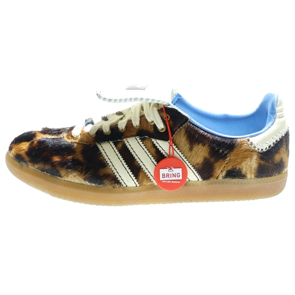 adidas(アディダス) ×WALES BONNER SAMBA PONY LEO LOW Leopard ウェールズボナー サンバ ポニー レオ レオパード ローカットスニーカー ブラウン/ベージュ US9/27cm IE0578