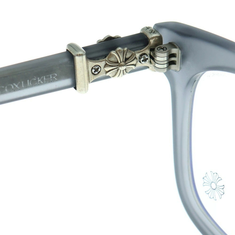 CHROME HEARTS(クロムハーツ) COX UCKER CHクロステンプルウェリントンサングラス 眼鏡 アイウェア グレー/シルバー 50141971