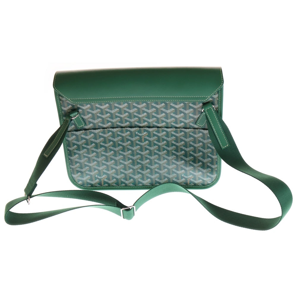GOYARD(ゴヤール) Coursier Messenger Bag クルシエ ヘリンボーン メッセンジャーバッグ レザーショルダーバッグ グリーン