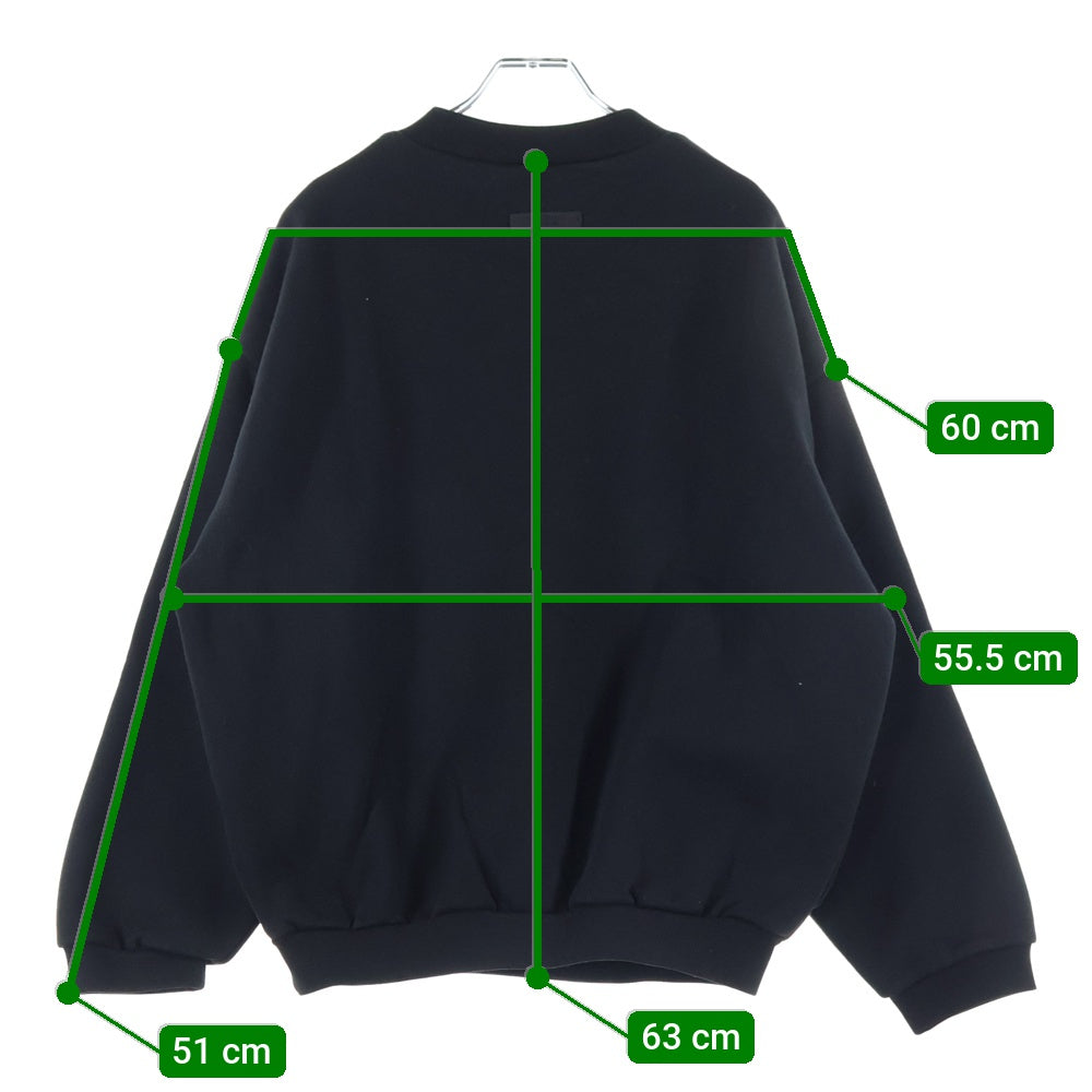 FEAR OF GOD ESSENTIALS(フィアオブゴッド エッセンシャルズ) SWEATSHIRT クルーネックスウェットトレーナー ブラック