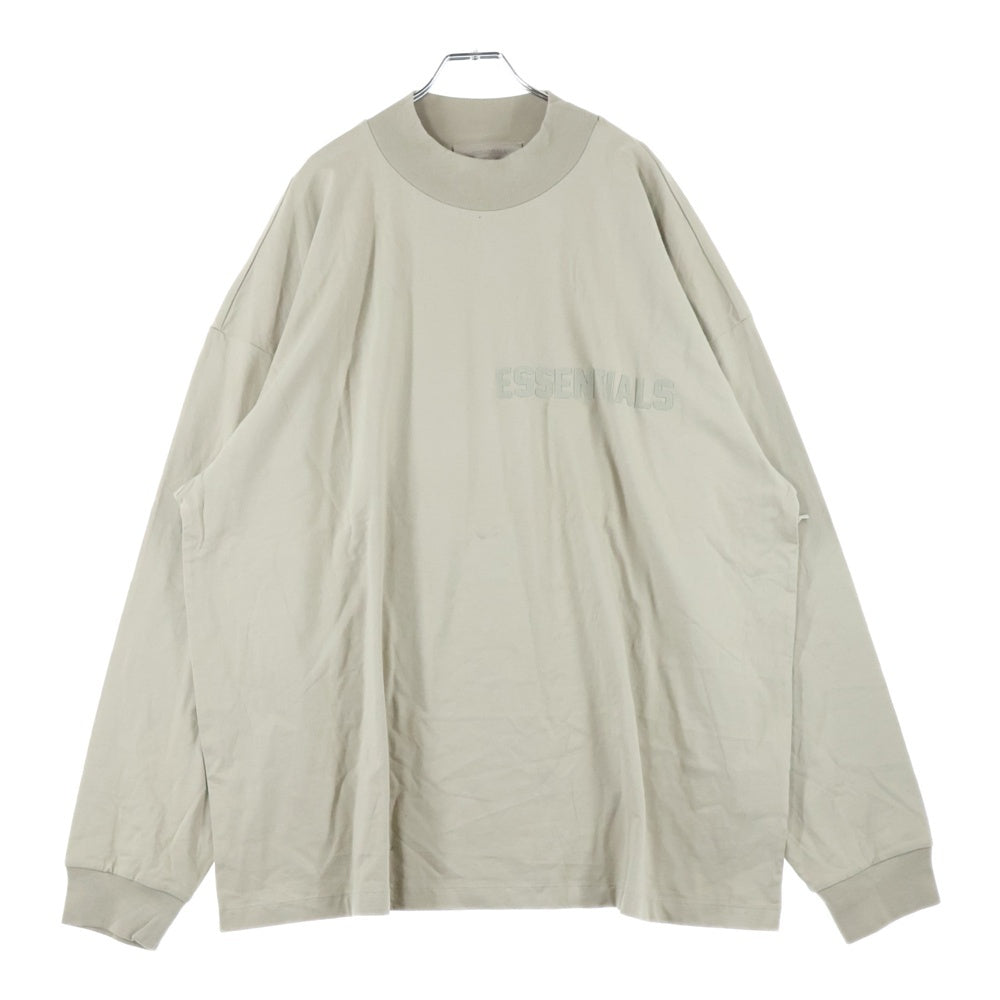 FEAR OF GOD ESSENTIALS(フィアオブゴッド エッセンシャルズ) L/S T-SHIRT フェルトロゴ 長袖Tシャツ ロンT ベージュ