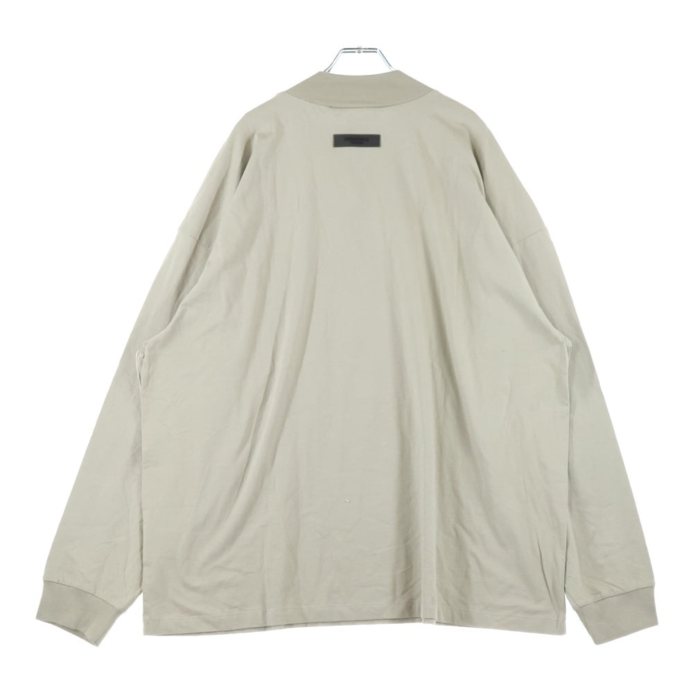 FEAR OF GOD ESSENTIALS(フィアオブゴッド エッセンシャルズ) L/S T-SHIRT フェルトロゴ 長袖Tシャツ ロンT ベージュ
