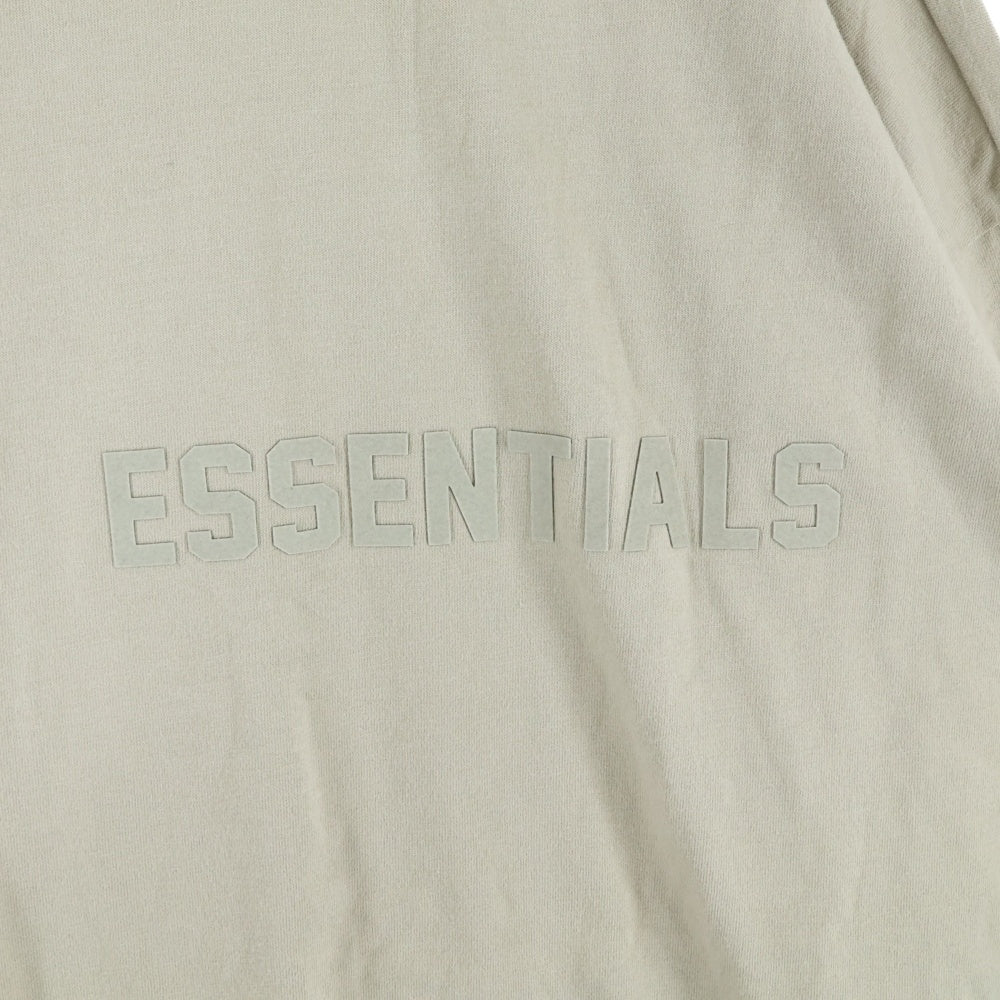 FEAR OF GOD ESSENTIALS(フィアオブゴッド エッセンシャルズ) L/S T-SHIRT フェルトロゴ 長袖Tシャツ ロンT ベージュ