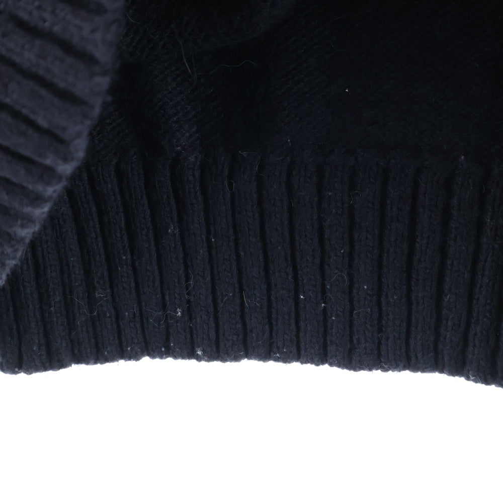 OFF-WHITE(オフホワイト) 20SS Knit Zip Up Hoodie ジップアップニットパーカー フーディー ブラック OMHA080S20G73022