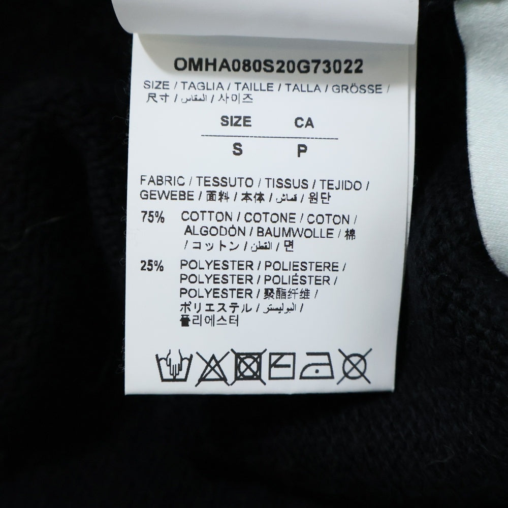 OFF-WHITE(オフホワイト) 20SS Knit Zip Up Hoodie ジップアップニットパーカー フーディー ブラック OMHA080S20G73022