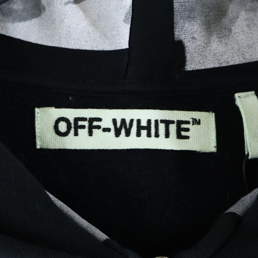 OFF-WHITE(オフホワイト) 16AW Paint Zip Up Hoodie リキッドペイント ジップアップスウェットパーカー フーディー ブラック