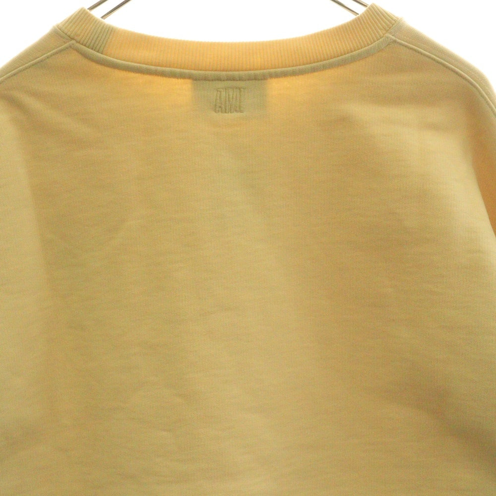 AMI Alexandre Mattiussi(アミアレクサンドルマテュッシ) Sweatshirt ロゴ刺繍 クルーネックスウェットトレーナー ベージュ H20HJ034.747
