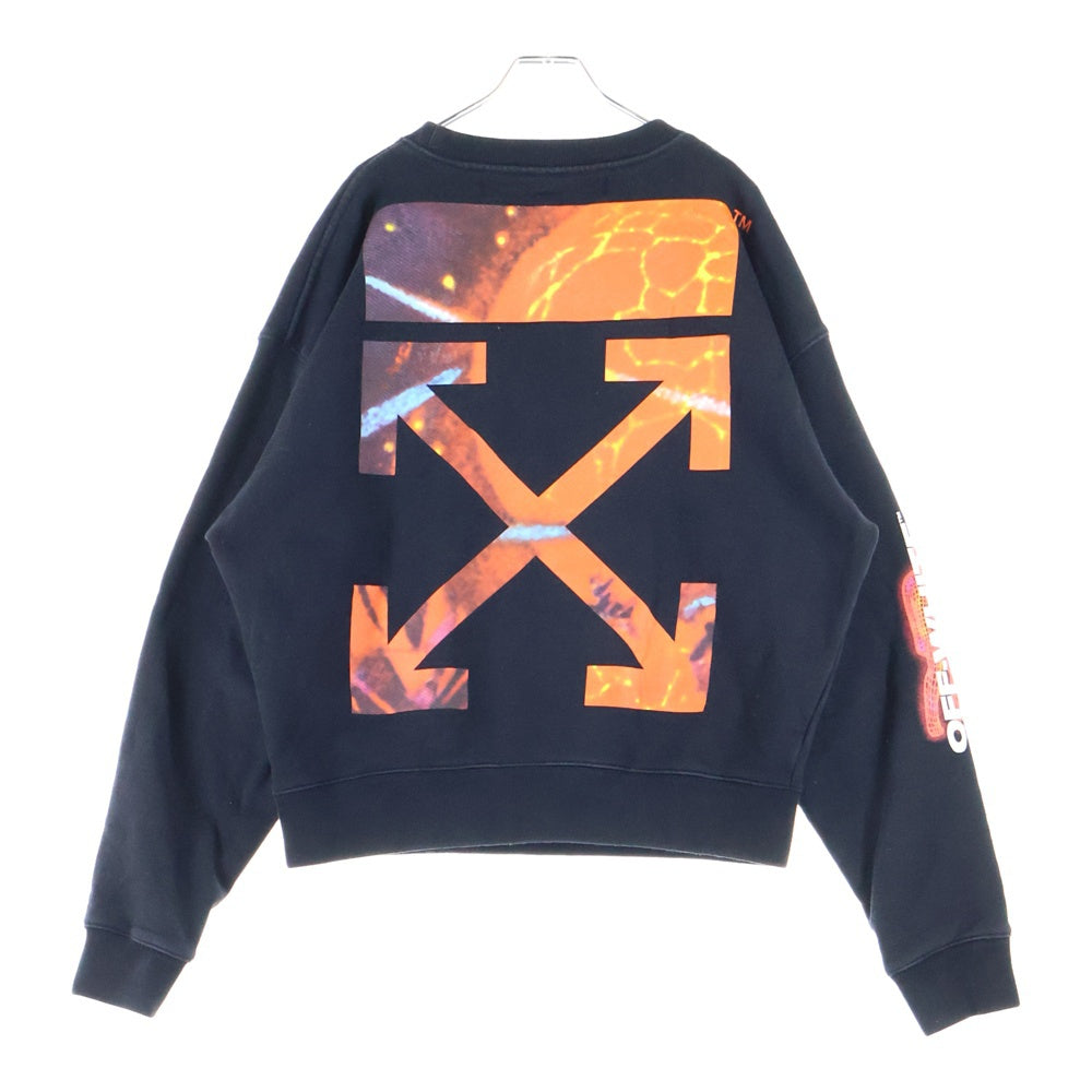 OFF-WHITE(オフホワイト) 19SS Hands Print Sweatshirt クルーネックスウェットトレーナー ブラック OMBA035S19D25016