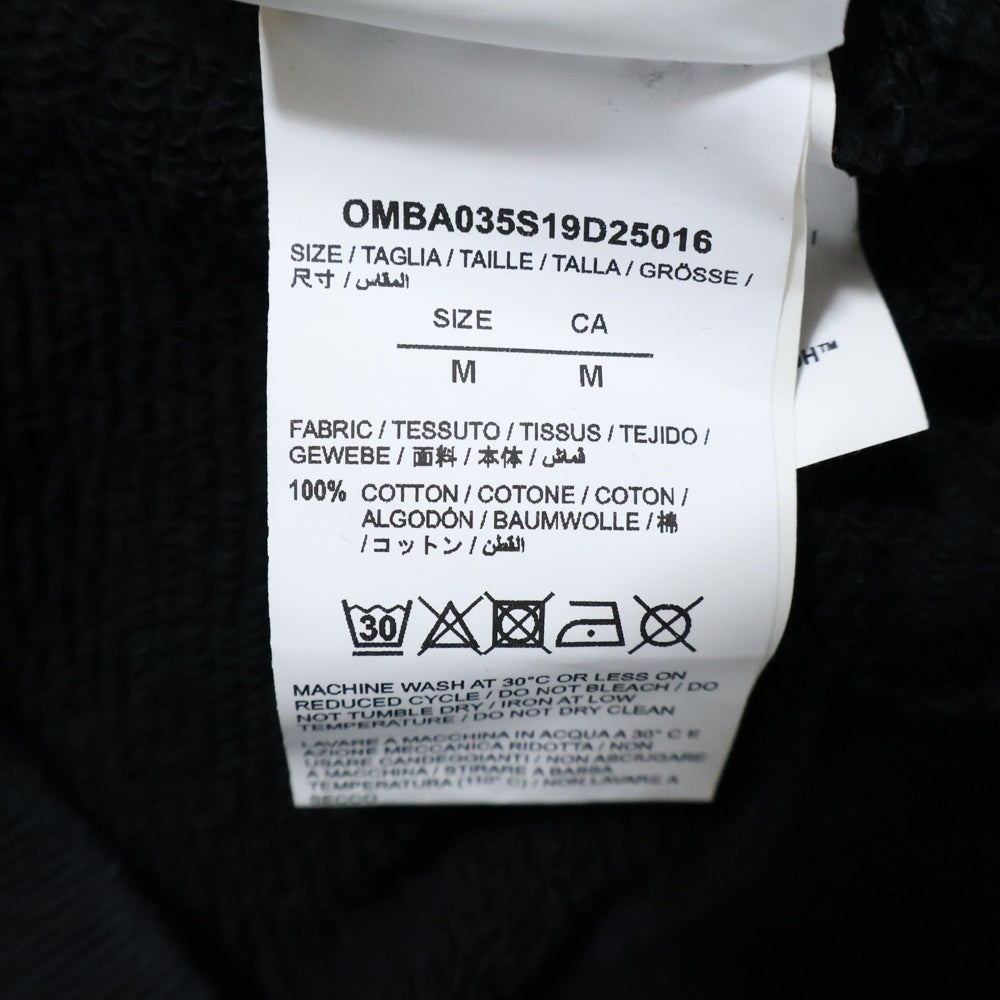 OFF-WHITE(オフホワイト) 19SS Hands Print Sweatshirt クルーネックスウェットトレーナー ブラック OMBA035S19D25016