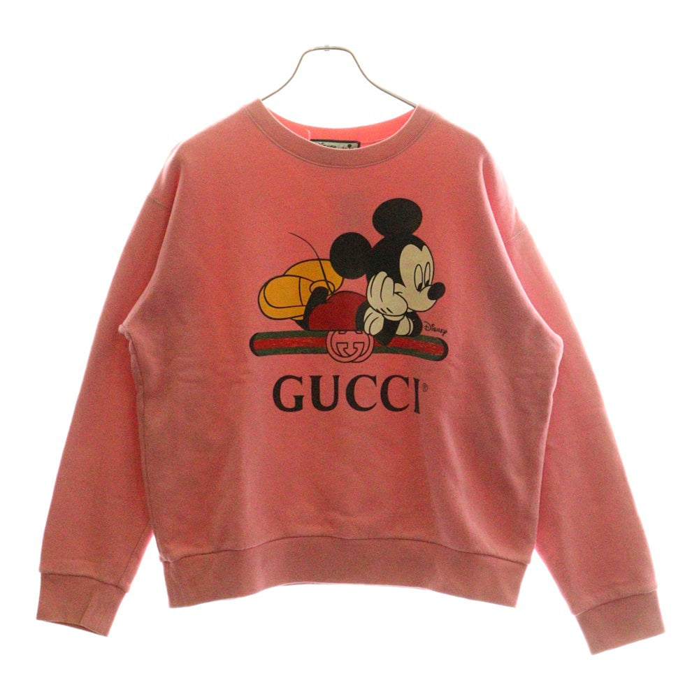 GUCCI(グッチ) ×Disney Sweatshirt ディズニー クルーネックスウェットトレーナー ピンク 469250 XJB8C
