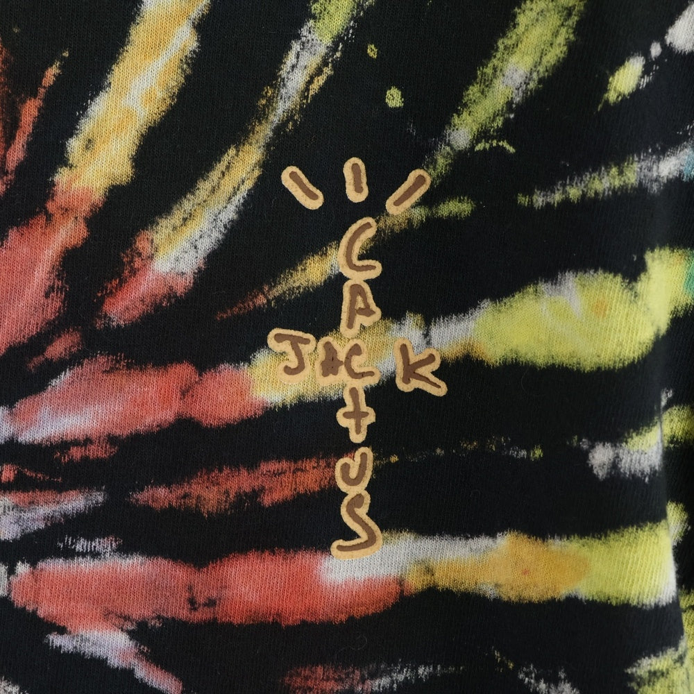 Cactus Jack(カクタスジャック) Travis Scott Highest In The Room Tee トラヴィススコット タイダイ半袖Tシャツ ブラック