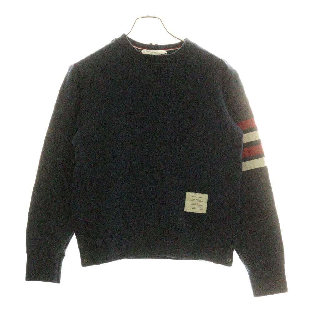 THOM BROWNE(トムブラウン) 4BAR Sweatshirt クルーネックスウェットトレーナー ネイビー MJT021F00074