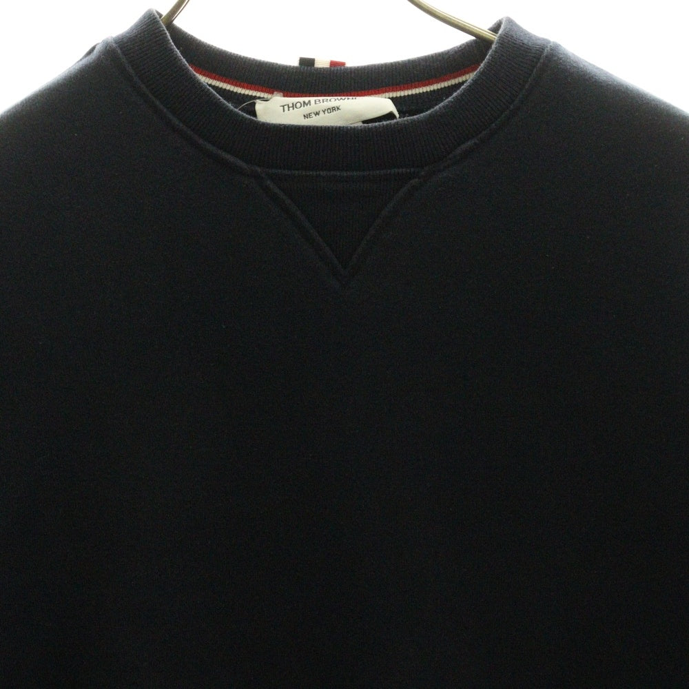 THOM BROWNE(トムブラウン) 4BAR Sweatshirt クルーネックスウェットトレーナー ネイビー MJT021F00074