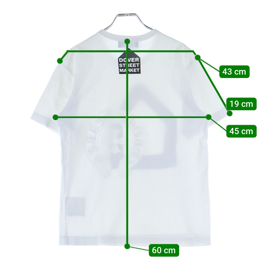 CHROME HEARTS(クロムハーツ) ×COMME des GARCONS Dover Street Market T-Shirt コムデギャルソン ドーバーストリートマーケット 半袖Tシャツ ホワイト ZI-T004