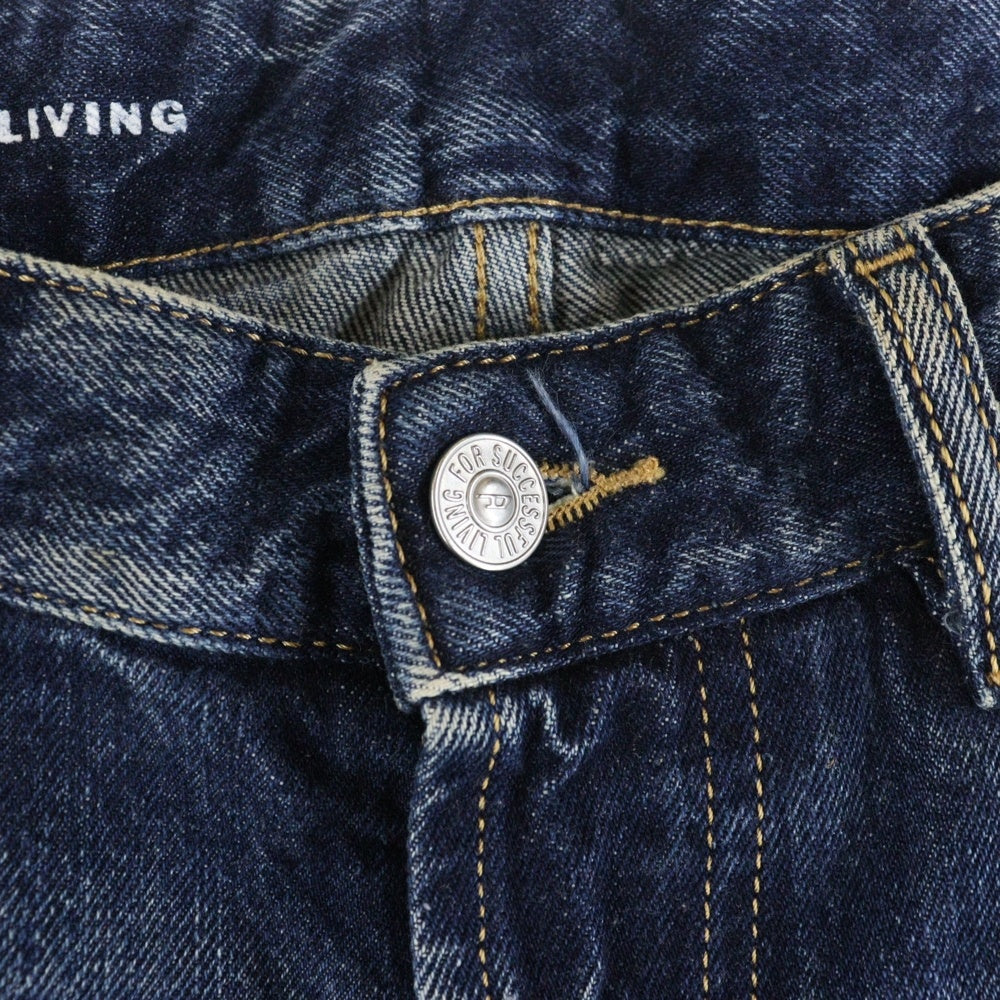 DIESEL(ディーゼル) D-Rise ダメージ加工 ワイドストレート デニムパンツ ボトムス ジーンズ インディゴ A06371