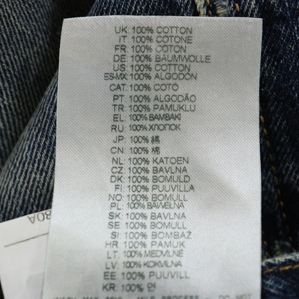 DIESEL(ディーゼル) D-Rise ダメージ加工 ワイドストレート デニムパンツ ボトムス ジーンズ インディゴ A06371