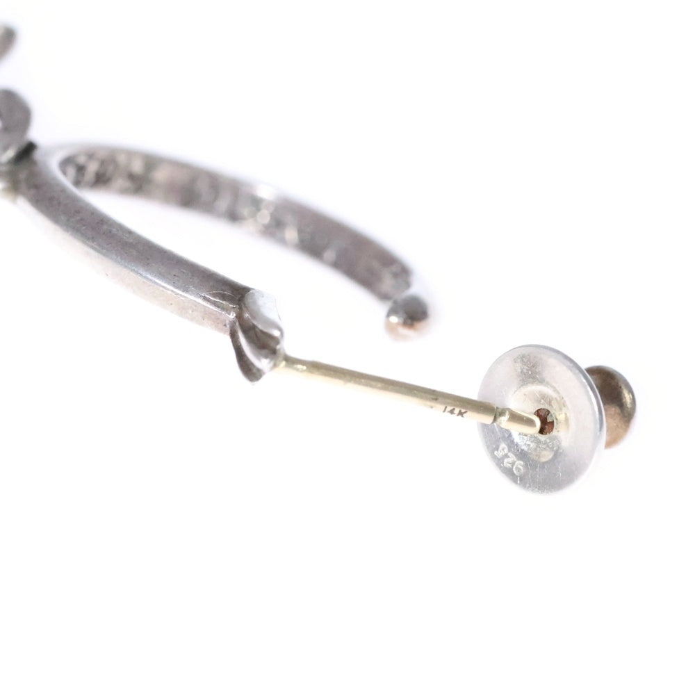 CHROME HEARTS(クロムハーツ) TINY CH CROSS タイニーCHクロス フープピアス シルバー BCA115
