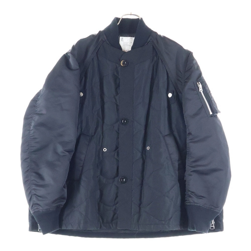 Sacai(サカイ) Nylon Twill Blouson ナイロンツイルジャケット ブルゾン ブラック 21-02580M