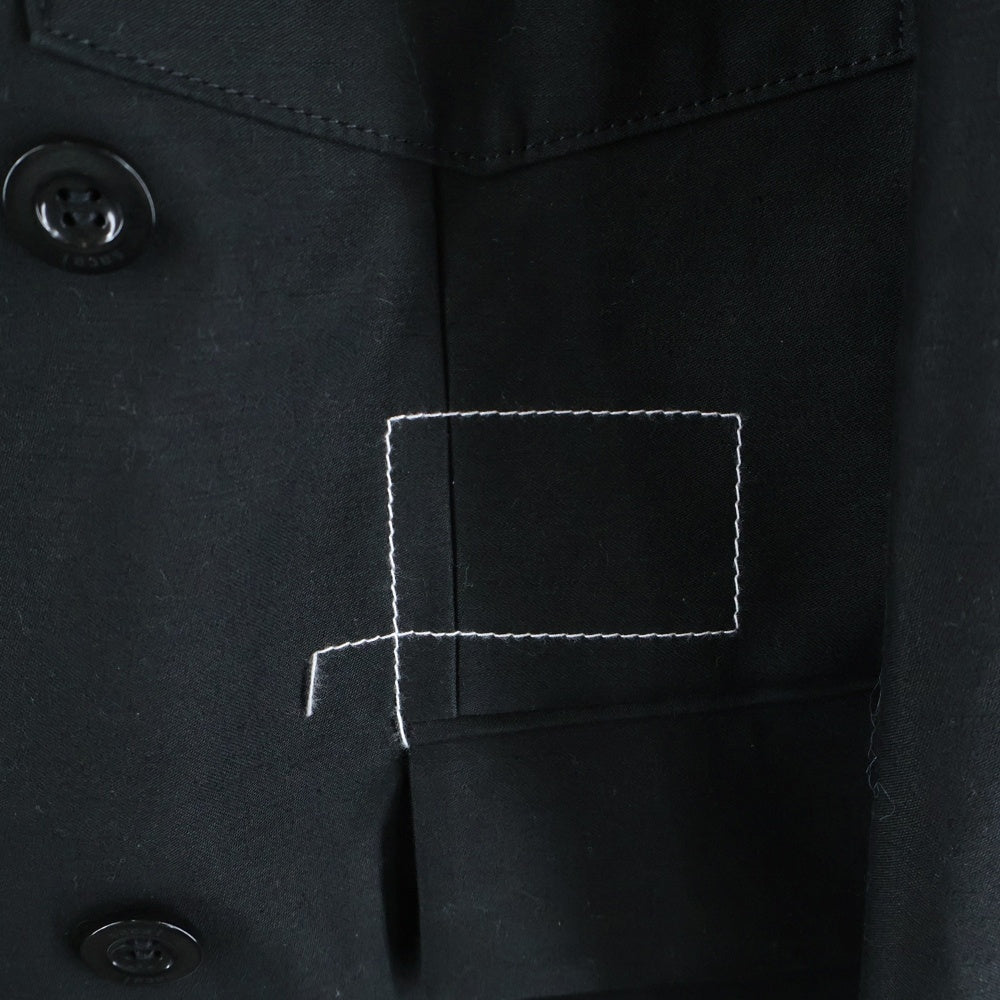 Sacai(サカイ) ×WTAPS Cotton Back Satin Jacket ダブルタップス コットン バック サテン ジャケット ブラック 25-03693M