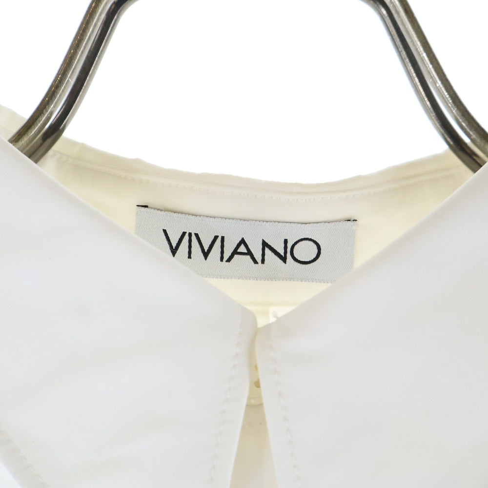 VIVIANO(ヴィヴィアーノ) 23SS Tulle Dress チュールデザイン ドレス ブラウス パープル レディース VS-SS23-SH05