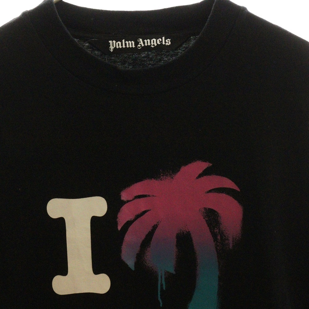 Palm Angels(パームエンジェルス) 23SS I Love Pa Classic Tee 半袖Tシャツ ブラック PMAA066S23JER002