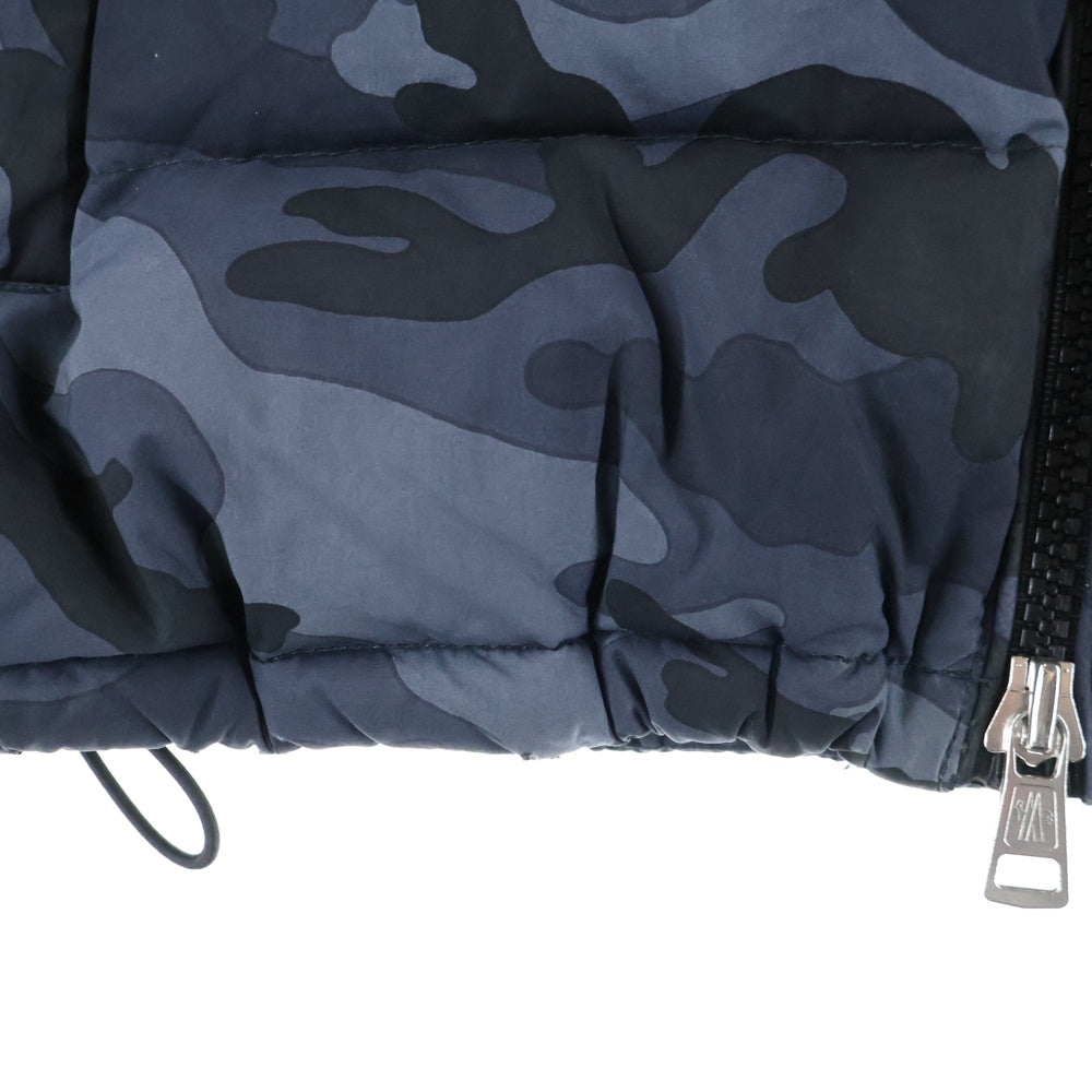 MONCLER(モンクレール) AITON GIUBBOTTO カモフラージュ 迷彩ダウンジャケット ネイビー D20914188405 549X4