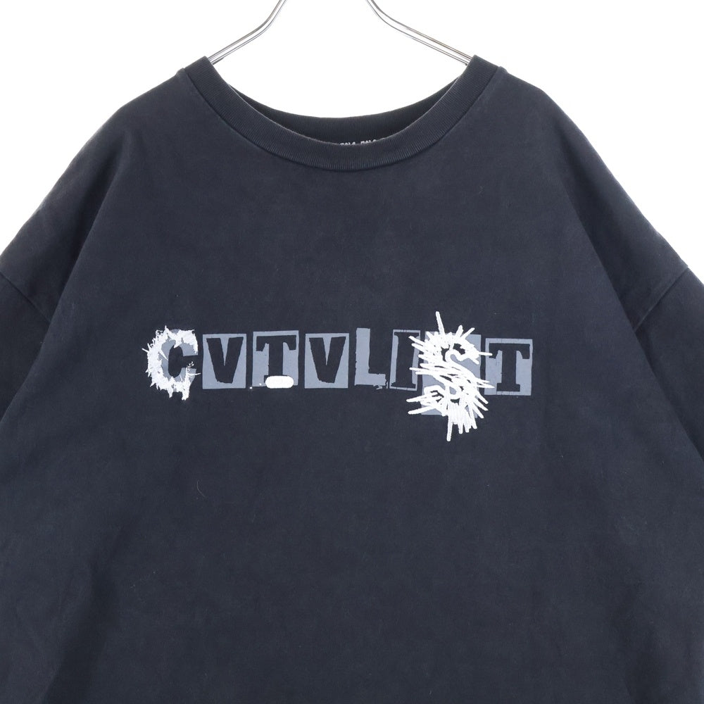 cvtvlist(カタリスト) T-Shirt 大阪別注 刺繍半袖Tシャツ ブラック