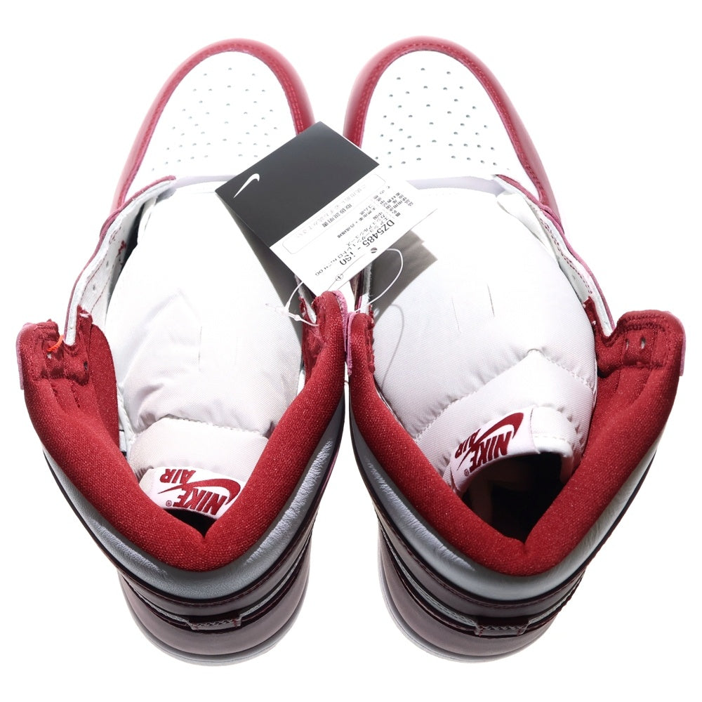 NIKE(ナイキ) AIR JORDAN1 RETRO HIGH OG エアジョーダン1 アーティザナルレッド ハイカットスニーカー ホワイト/レッド US9.5/27.5cm DZ5485-160