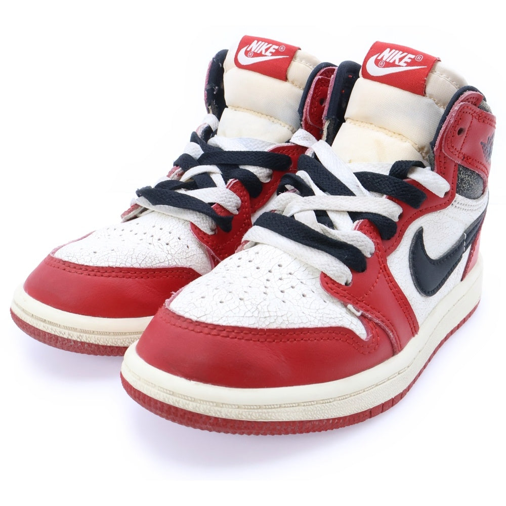 NIKE(ナイキ) PS AIR JORDAN1 RETRO HIGH OG LOST&FOUND エアジョーダン1 ロスト&ファウンド ハイカットスニーカー キッズ ホワイト/レッド US12.5C/18.5cm FD1412-612