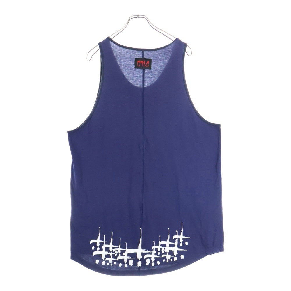 cvtvlist(カタリスト) Logo Tank Top バックロゴ タンクトップ ノースリーブシャツ ネイビー 2201050306