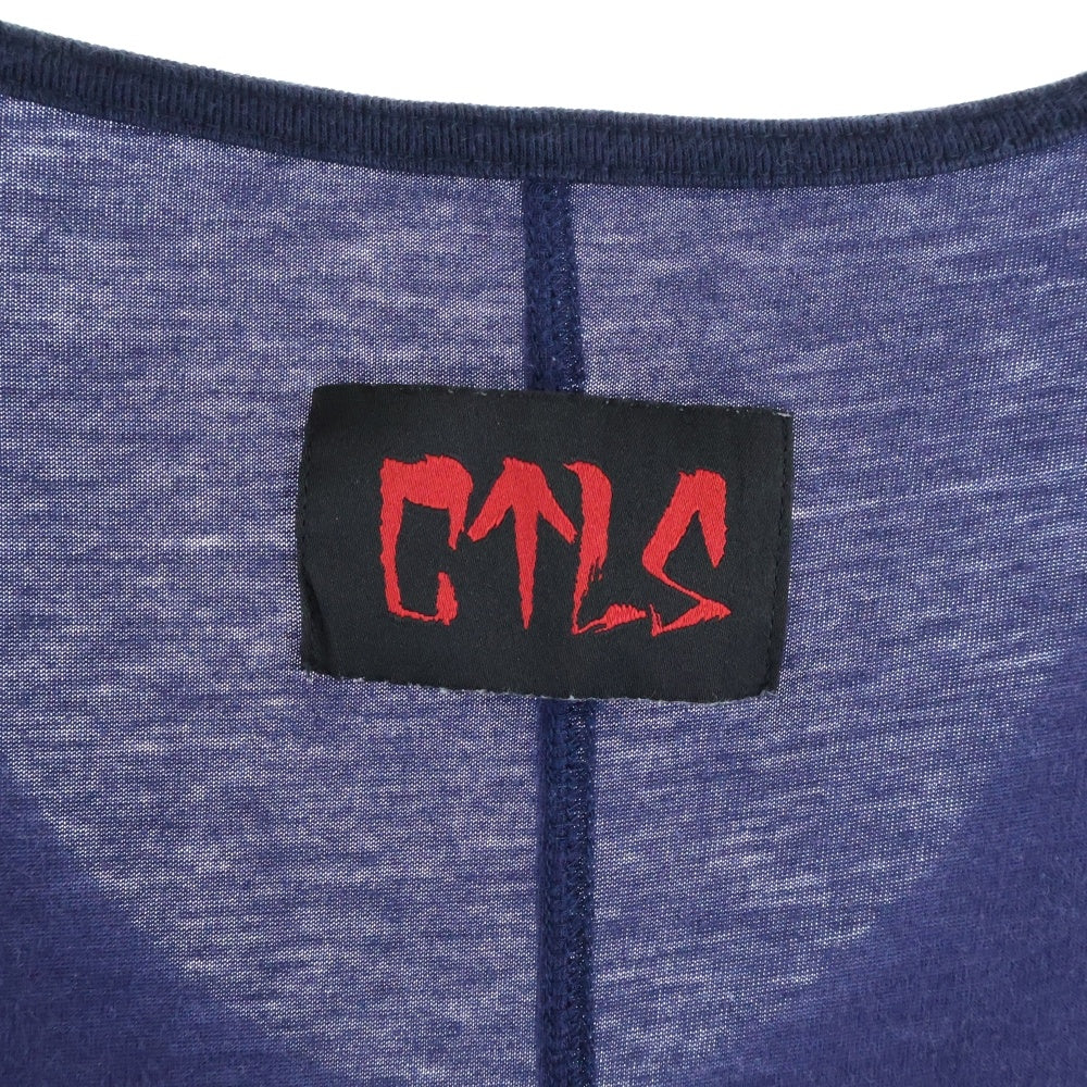 cvtvlist(カタリスト) Logo Tank Top バックロゴ タンクトップ ノースリーブシャツ ネイビー 2201050306