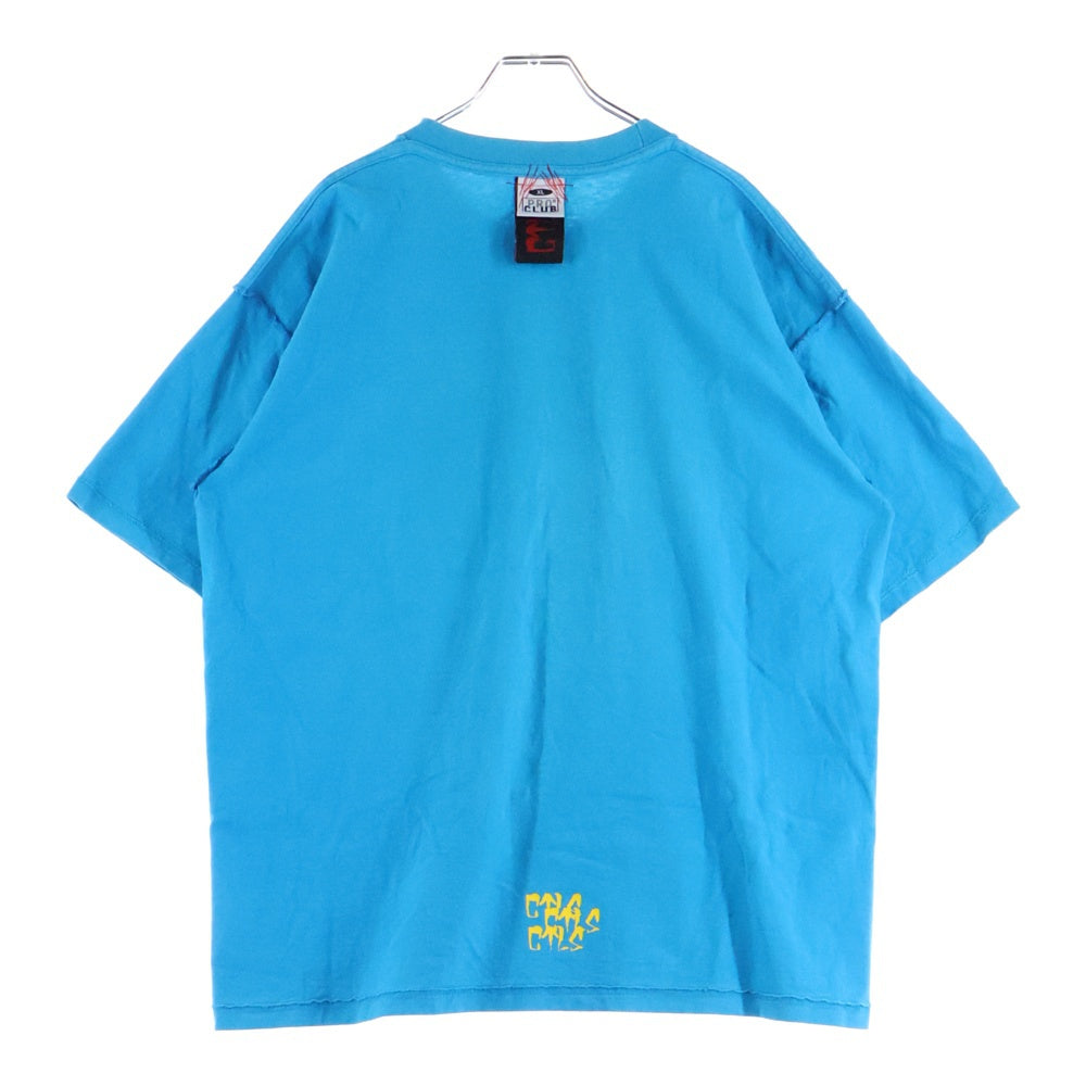 cvtvlist(カタリスト) T-Shirt ロゴプリント 半袖Tシャツ ブルー