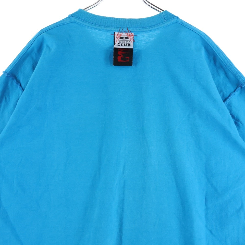 cvtvlist(カタリスト) T-Shirt ロゴプリント 半袖Tシャツ ブルー