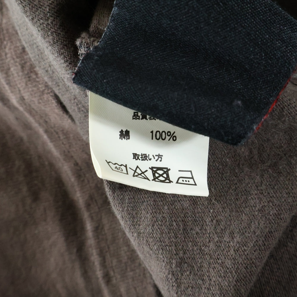 cvtvlist(カタリスト) L/S T-Shirt ロゴプリント 長袖Tシャツ ロンT ブラウン