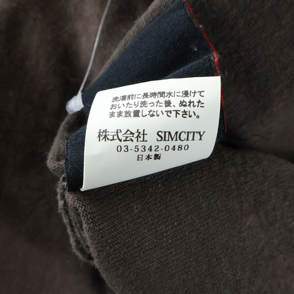 cvtvlist(カタリスト) L/S T-Shirt ロゴプリント 長袖Tシャツ ロンT ブラウン