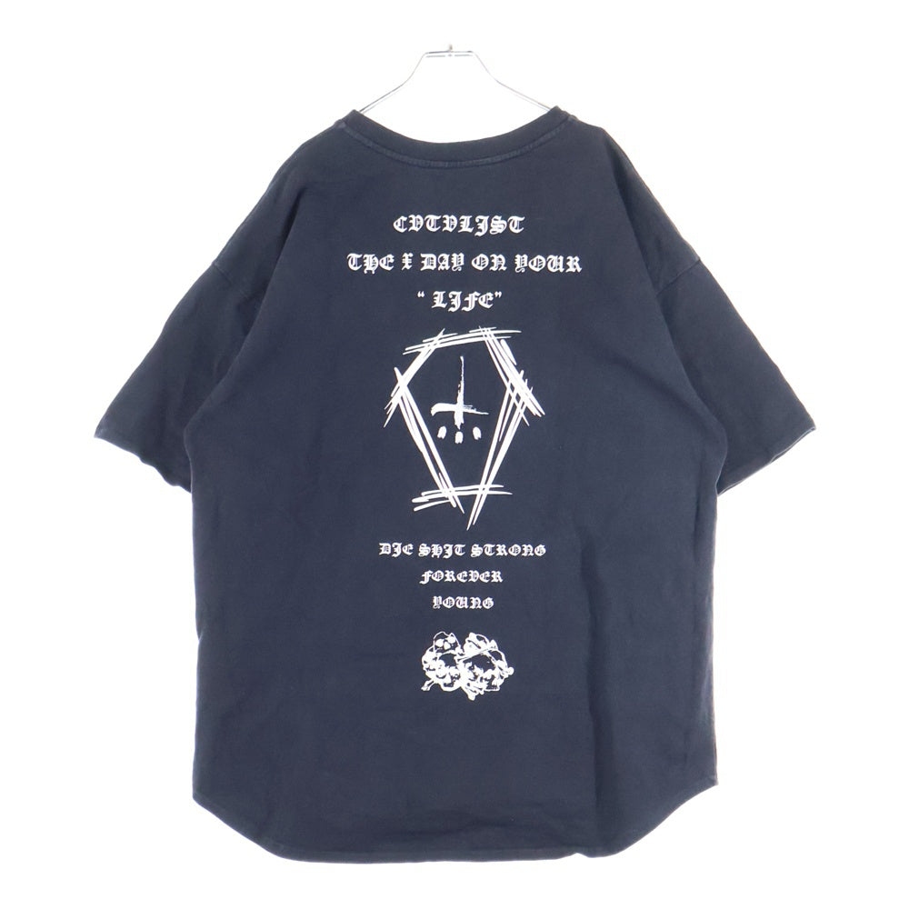 cvtvlist(カタリスト) THE X DAY ON YOUR LIFE T-Shirt 半袖Tシャツ ブラック