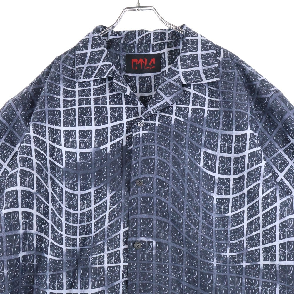 cvtvlist カタリスト Square Logo Shirt スクエアロゴ 半袖シャツ ブラック cvtvlist(カタリスト) Square Logo Shirt スクエアロゴ 半袖シャツ