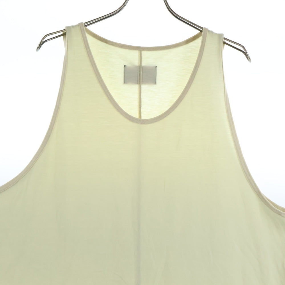 cvtvlist(カタリスト) Logo Tank Top バックロゴ タンクトップ ノースリーブシャツ イエロー2201050306