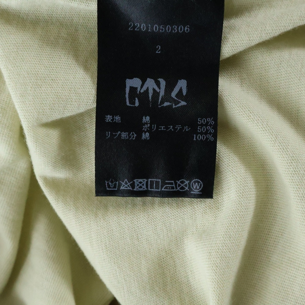 cvtvlist(カタリスト) Logo Tank Top バックロゴ タンクトップ ノースリーブシャツ イエロー2201050306