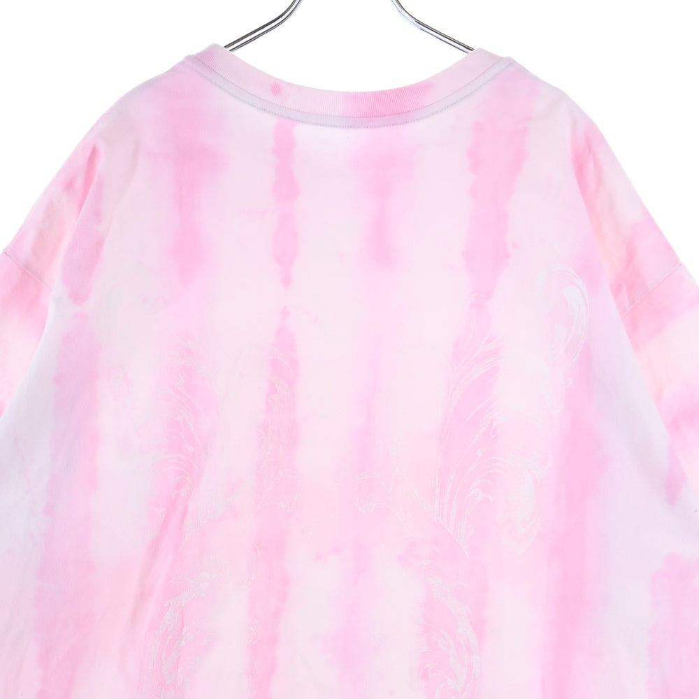 cvtvlist(カタリスト) T-Shirt ロゴ刺繍 タイダイ半袖Tシャツ ピンク