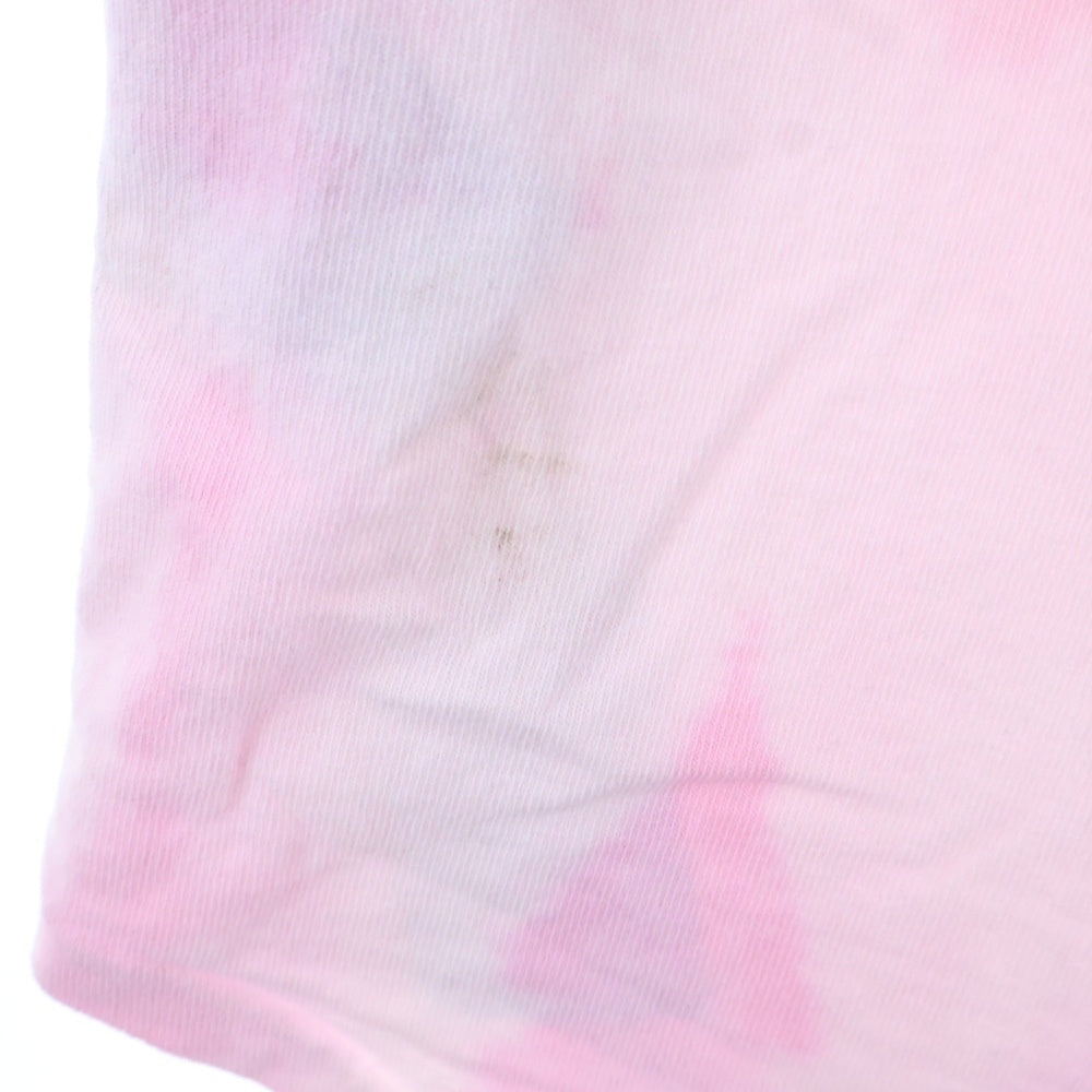 cvtvlist(カタリスト) T-Shirt ロゴ刺繍 タイダイ半袖Tシャツ ピンク