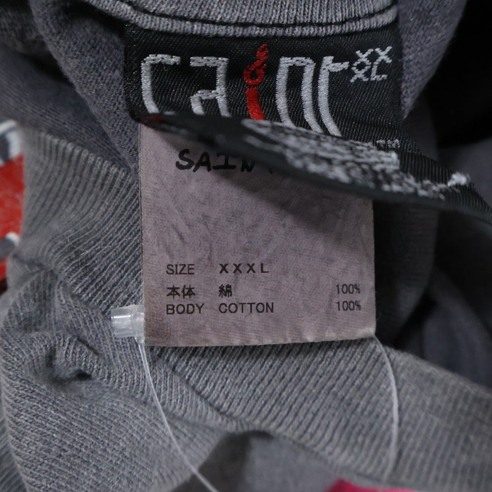 SAINT MICHAEL(セントマイケル) 24SS ×LASTMAN LM SS TEE ST KINGDOM ラストマン キリストプリント ダメージ加工 SM-YS8-0000-C45