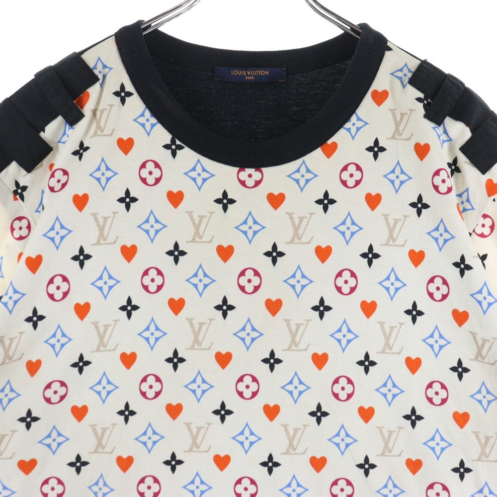 LOUIS VUITTON(ルイヴィトン) 21SS Monogram Game On Contrast Back T-Shirt モノグラム ゲーム オン コントラストバック 半袖Tシャツ カットソー マルチ RW211A ZVX FKTS98