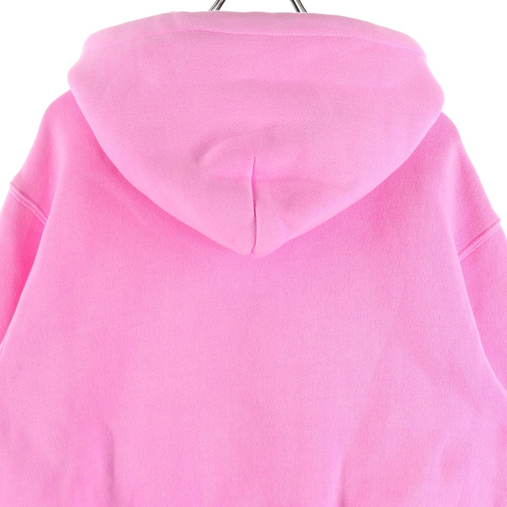 ALEXANDER WANG(アレキサンダーワン) Structured Terry Puff Logo Hoodie プルオーバースウェットパーカー フーディー ピンク 4CC3222069