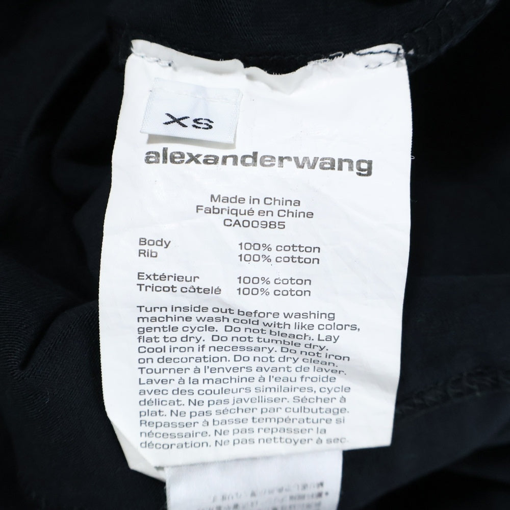 ALEXANDER WANG(アレキサンダーワン) SHIBUYA PARCO限定 L/S T-SHIRT 渋谷パルコ限定 長袖Tシャツ ロンT ブラック