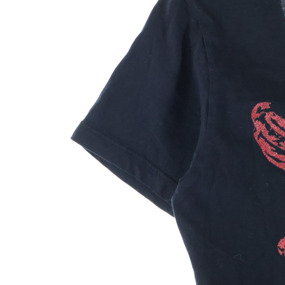 CHROME HEARTS(クロムハーツ) FOTI V NECK T-SHIRT フォティ Vネック半袖Tシャツ ブラック レディース