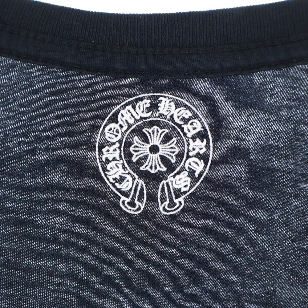 CHROME HEARTS(クロムハーツ) FOTI V NECK T-SHIRT フォティ Vネック半袖Tシャツ ブラック レディース