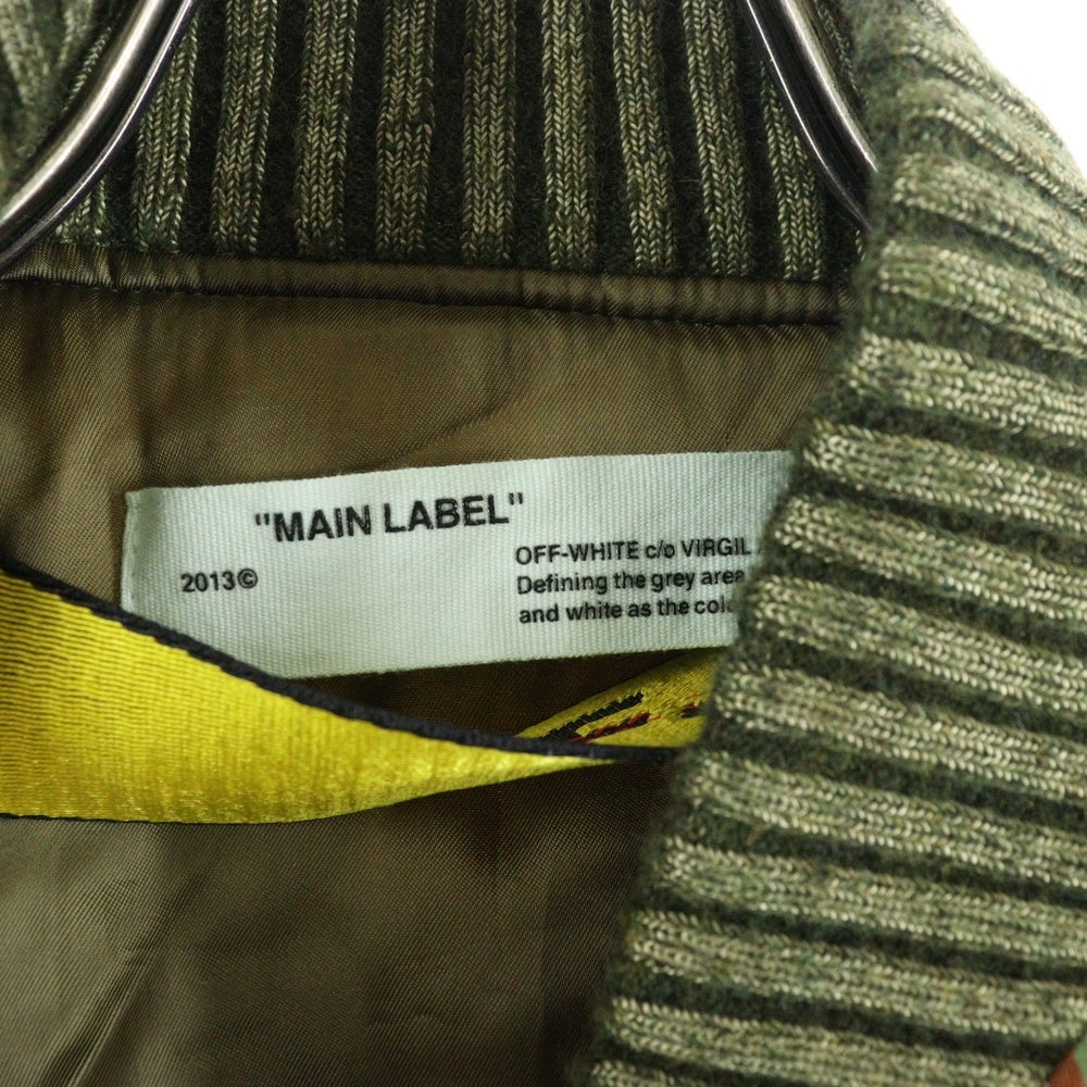 OFF-WHITE(オフホワイト) 18SS Camo Bomber Jacket カモボンバージャケット MA-1 カーキ OMEA026F17579007