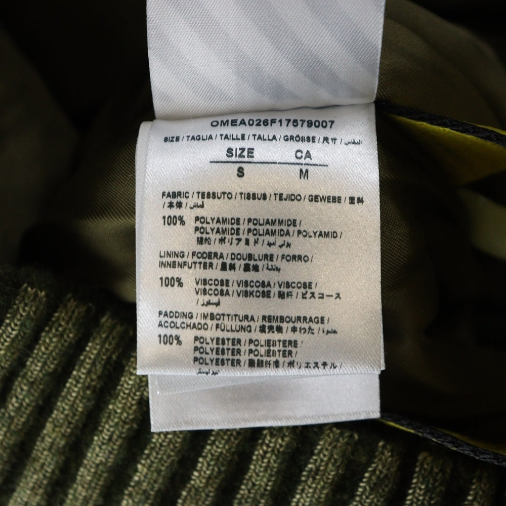 OFF-WHITE(オフホワイト) 18SS Camo Bomber Jacket カモボンバージャケット MA-1 カーキ OMEA026F17579007